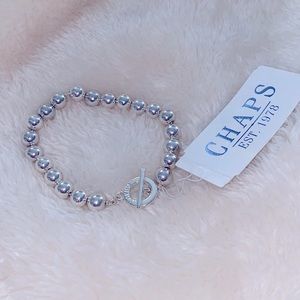 Brand New! Chaps Silver Toggle Bracelet